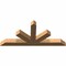 Ekena Millwork Saratoga Timber Gable Bracket, Western Red Cedar, 72"W x 33"H x 5 1/2"D x 5 1/2"F, 11/12 Pitch GBW072X33X0606SAR00SWR - alternate 4